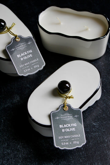 Black Fig & Olive Chérie Printed Dish