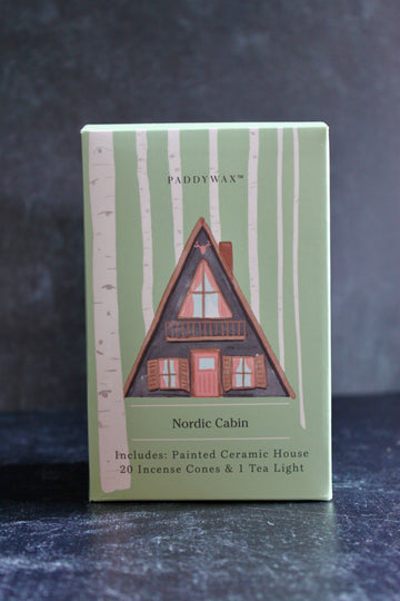 Nordic Cabin Ceramic Incense & Tealight Holder