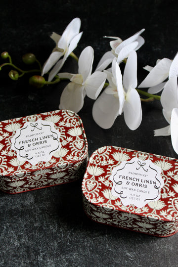 French Linen & Orris Chérie Printed Tin