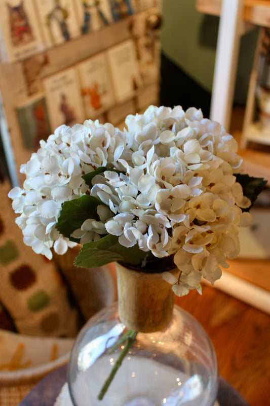 13" Cream Two Tone Hydrangea Bundle