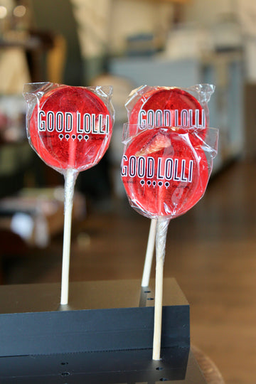 Ripe Strawberry Lollipop