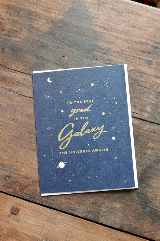 Galaxy Grad - Foil Graduation Card