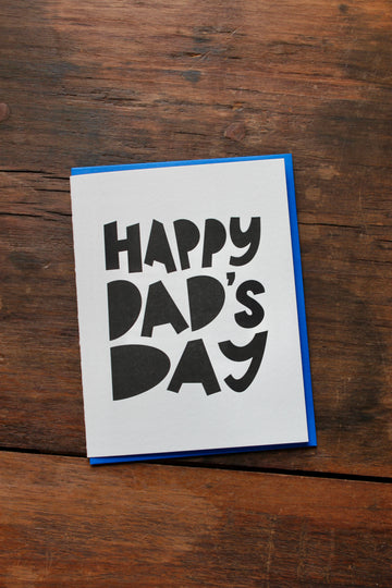 Dad's Day Chonky, Letterpress Father's Day Greeting Card