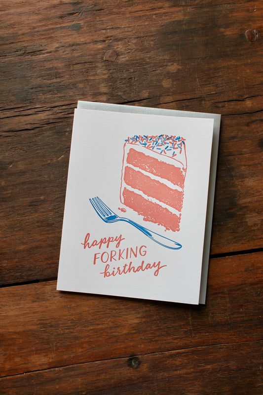Fork Birthday Card