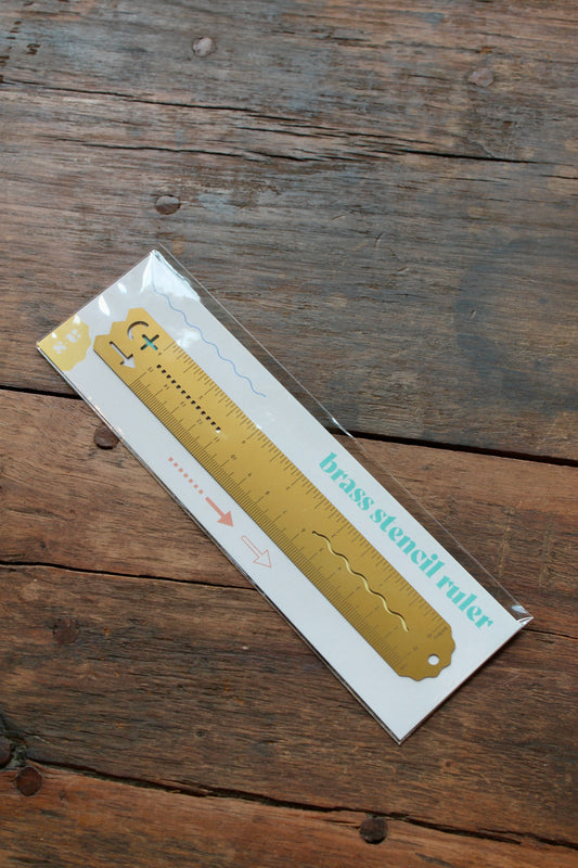 Brass Stencil Ruler