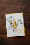 Welcome World - Letterpress Baby Greeting Card