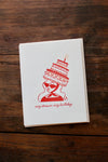 Very Demure Birthday - Letterpress Birthday Greeting Card