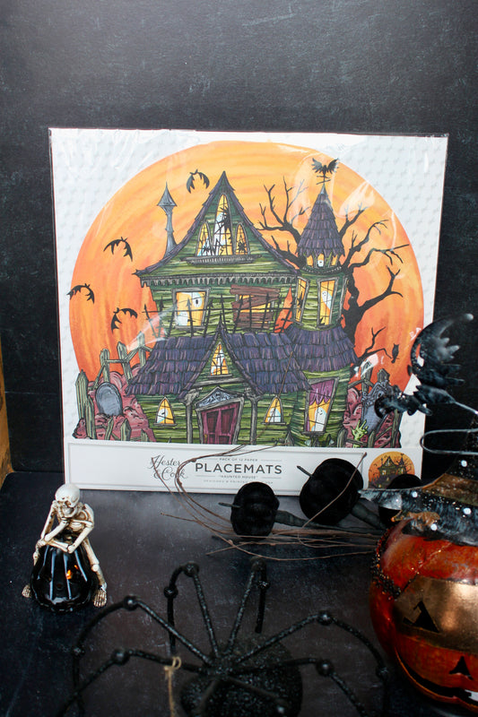 Die Cut Haunted House Placemat