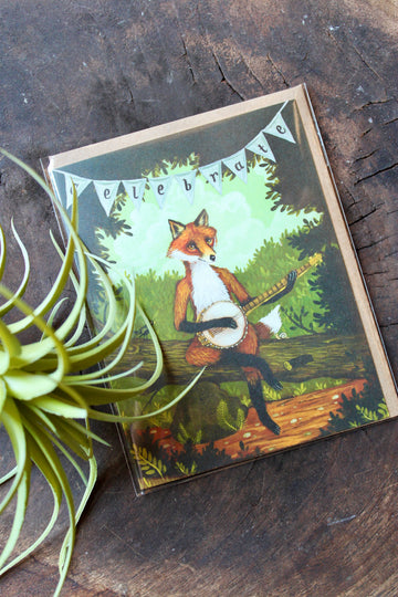 Celebrate Fox Card