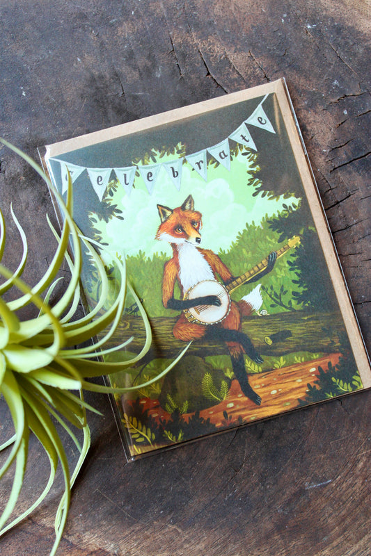 Celebrate Fox Card