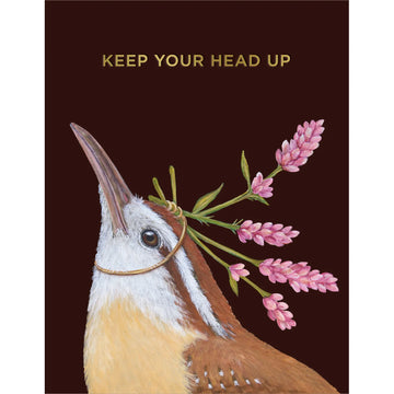 Head Up Wren Card