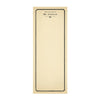 Beige skinny notepad for stationery with black frame, reading "Mr. Fabulous" at the top.
