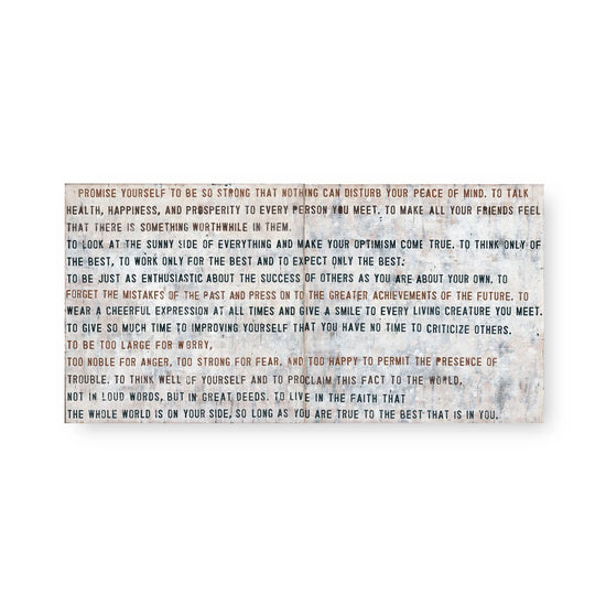 Inspirational wall art by East End Prints featuring text overlay on distressed concrete texture.