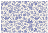 Blue Regal Peacock placemat by Burleigh with bird and floral motifs.