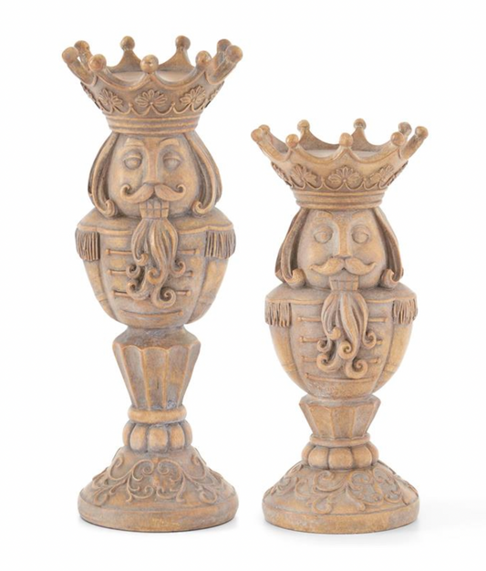 Resin Nutcracker Candle Holder