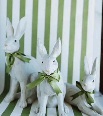 Garden Rabbit with Green Bow (IN-STORE PICK UP ONLY)