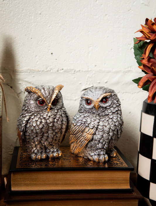 Metallic Resin Owl