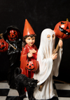 Trick or Treat Children with Black Cat