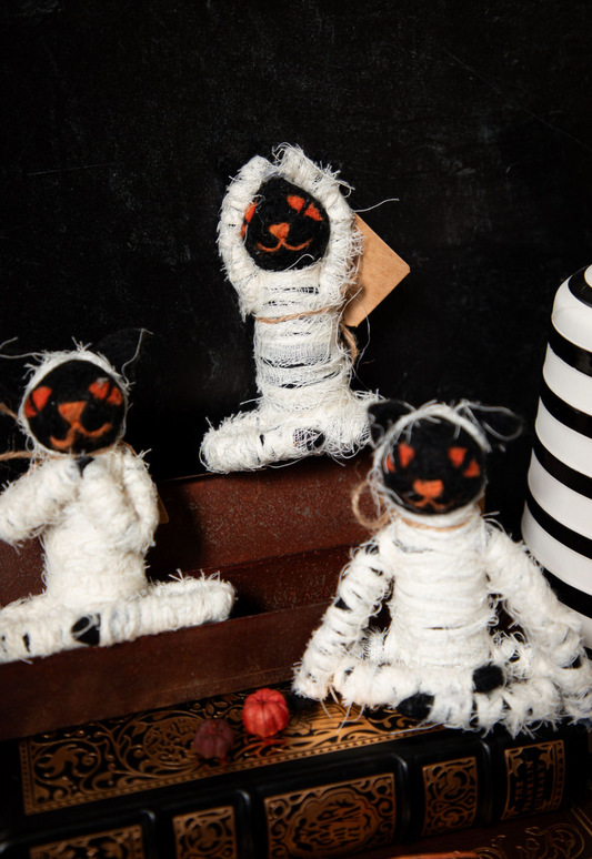 Handmade Yoga Mummy Cat