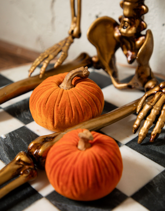 Orange Velvet Pumpkin