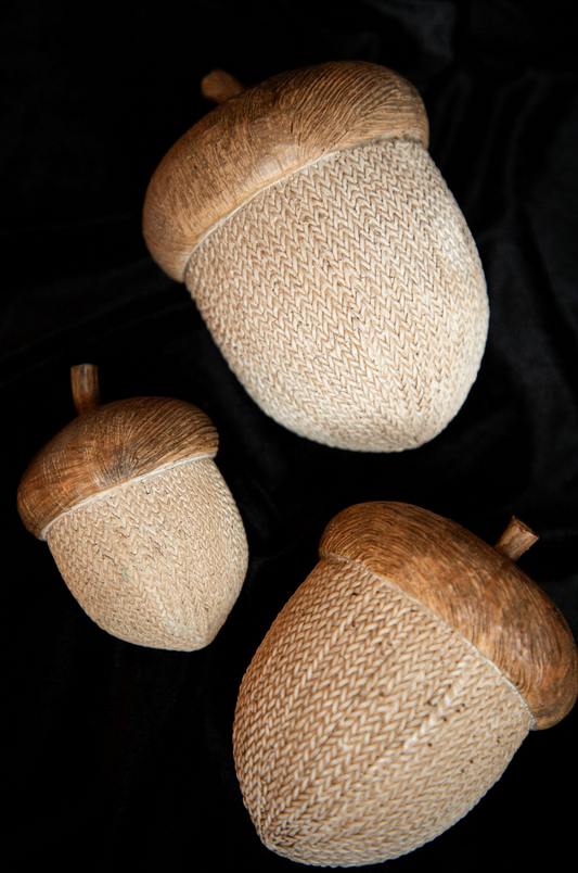 Woven & Wood Acorn