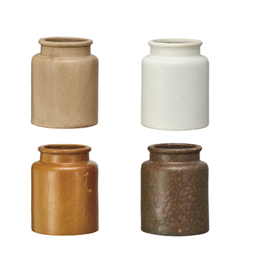 Vintage Reproduction Mustard Crock