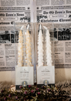 White Wax LED Christmas Taper