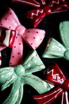 Stoneware Holiday Bow Magnet