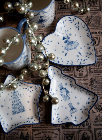Blue & White Nutcracker Dish