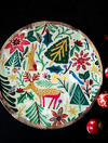 Flora & Fauna Enameled Mango Wood Tray