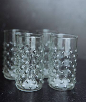Hobnail Drinking Glass