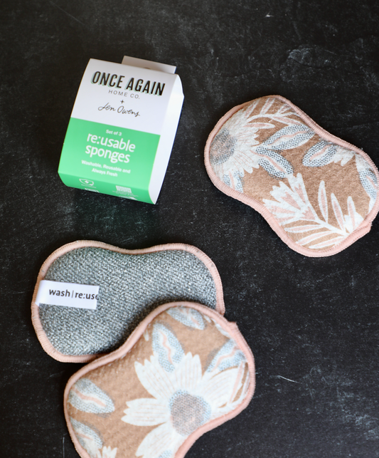 Reusable Sponges (Set of 3) - Jen Owens Pauline: Pecan