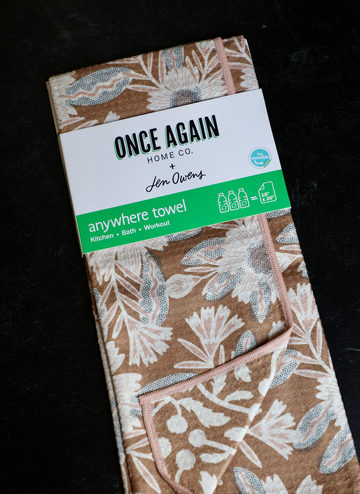 Anywhere Towel Reversible - Jen Owens Pauline: Pecan