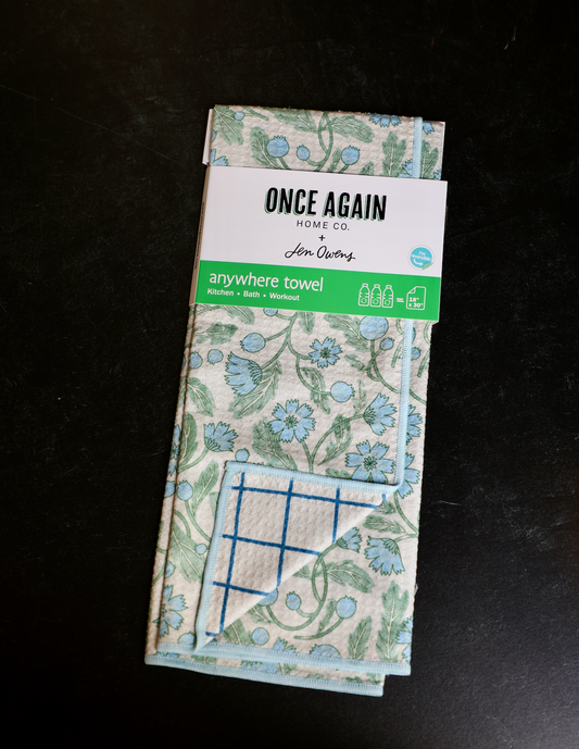 Anywhere Towel Reversible - Jen Owens Frenchie: Sage