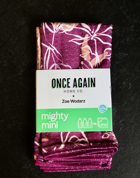 Mighty Mini Towel (Set of 3) Reversible - ZW On the Vine: Plum