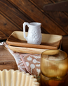 Embossed Stoneware Vintage Reproduction Creamer