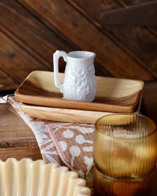 Embossed Stoneware Vintage Reproduction Creamer