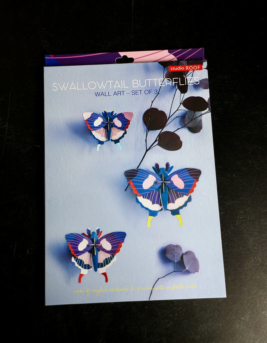 Swallowtail Butterflies (Set of 3)