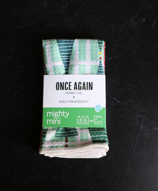 Mighty Mini Towel (Set of 3) Reversible - RJW Stripe Tree: Meadow Green