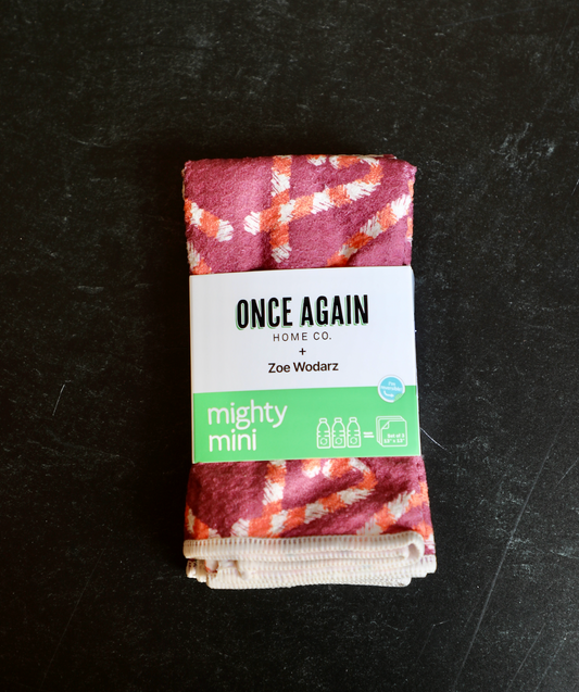 Mighty Mini Towel (Set of 3) Reversible - ZW Candy Cane: Red