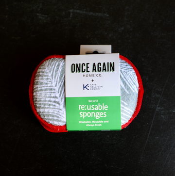 Reusable Sponges (Set of 3) - KN Cardinal: Silver