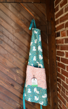 Attach and Go Apron - Nuthatch Deck the Paws: Teal