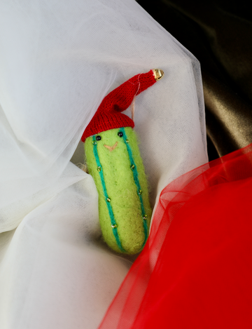Felt Pickle Ornament