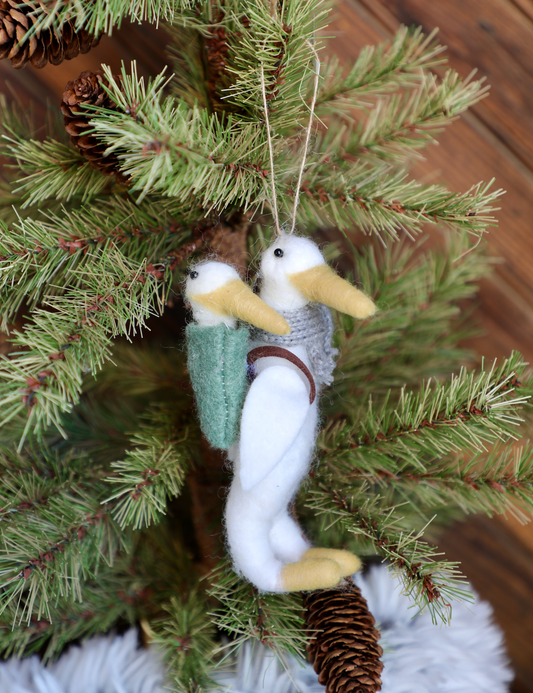 Felt Goose Ornament