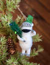 Felt Yippee Yeti Ornament