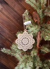 Embossed Metal Snowflake Ornament