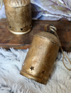 Metal Bell on Jute Rope with Star Cutouts