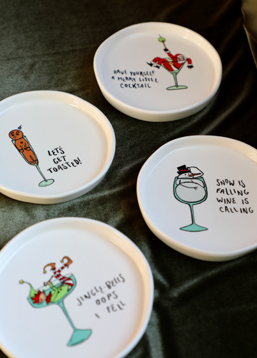 Tipsy Stoneware Plate