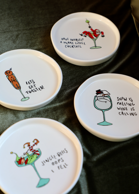 Tipsy Stoneware Plate