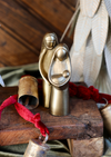 Cast Aluminum Holy Family, Antique Gold Finish, Set of 2